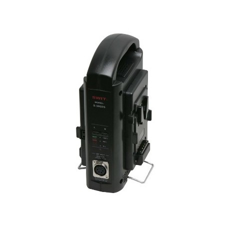 S-3802S carica 2 V-lock e alimentatore