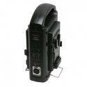 S-3802S carica 2 V-lock e alimentatore